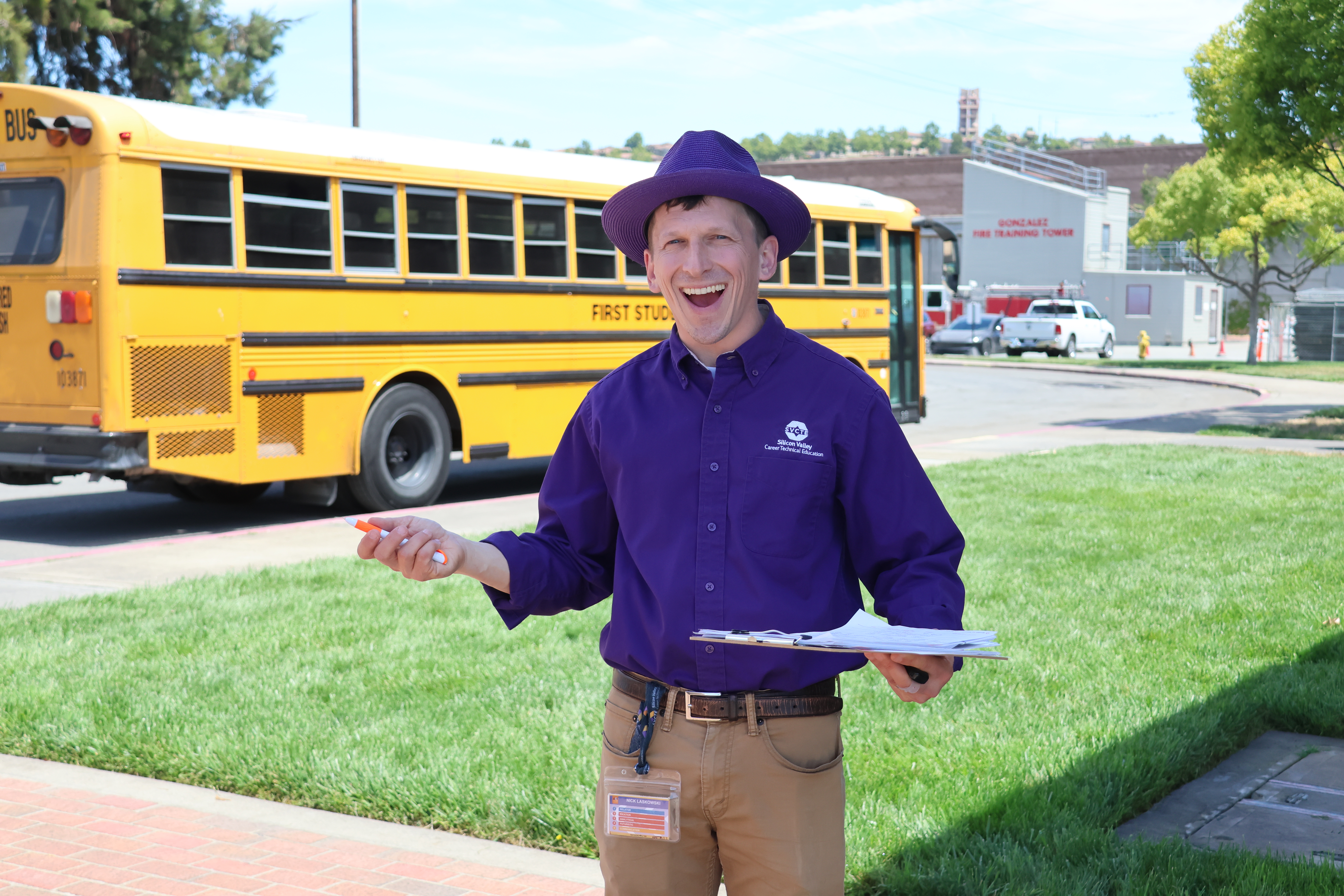 Two teachers shaking hands